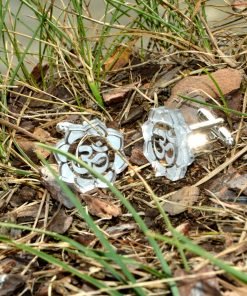 AUM cufflinks lotus circle 2