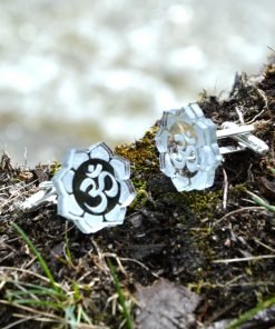 Om cufflinks engraved unique design by EDS