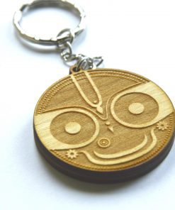 Jaganatha keychain tilaka engraved smiling face