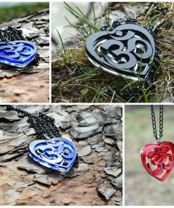 Om necklace Collage art AUM