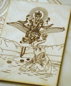 Garuda and Vishnu postcard Shyamantaka