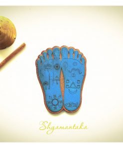 Krishna Lotus Feet engraved and lasercut Shyamantaka