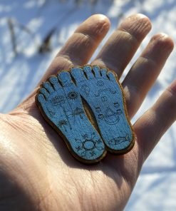 Lord Krishna Lotus Feet Blue Color