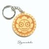 Shyamantaka wooden keychain with Jaganatha smiling