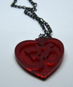Om necklace red