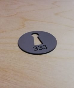 Dressing Room Number laser cut circle 1