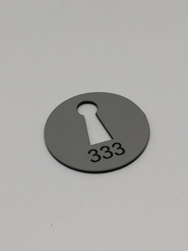 Dressing Room Number laser cut circle 1