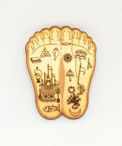 Radha Lotus Feet Engraved wall deco