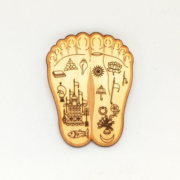 Radha Lotus Feet Engraved wall deco