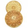 Set of 2 OM Coaster engraved from wood