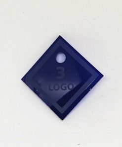 Acrylic Number Tag With Custom text and Number - Laser Cut - Dressing Room.1