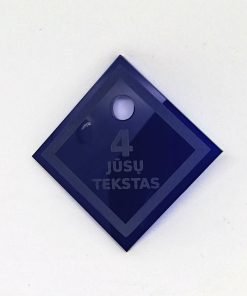 Acrylic Number Tag With Custom text and Number - Laser Cut - Dressing Room.2