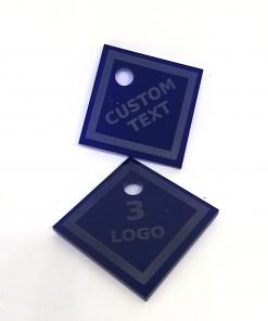 Acrylic Number Tag With Custom text and Number - Laser Cut - Dressing Room.3