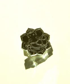 Ganesh Brooch Laser Cut Mirror Jewelry The Hindu God 2