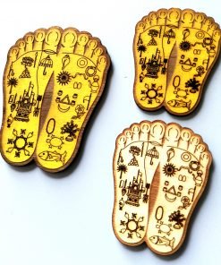 Gauranga lotus feet wall decor