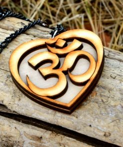 OM wooden Necklace