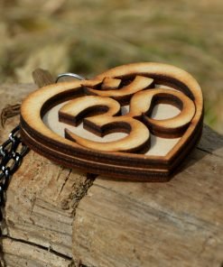 OM wooden Necklace 1