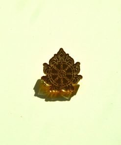 Sudarshana Chakra golden brooch