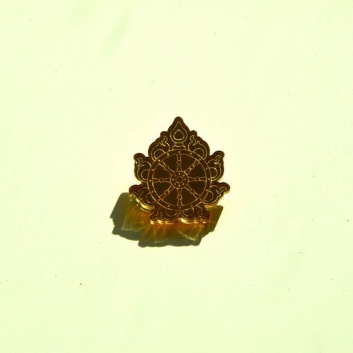Sudarshana Chakra golden brooch