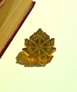 Sudarshana Chakra golden brooch 3