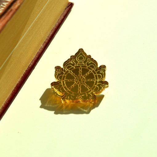 Sudarshana Chakra golden brooch 3