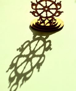 Sudarshana Chakra wooden statue 1