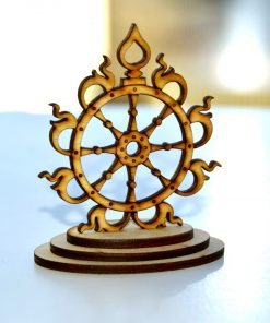 Sudarshana Chakra wooden statue 2
