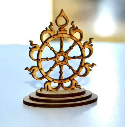 Sudarshana Chakra wooden statue 2