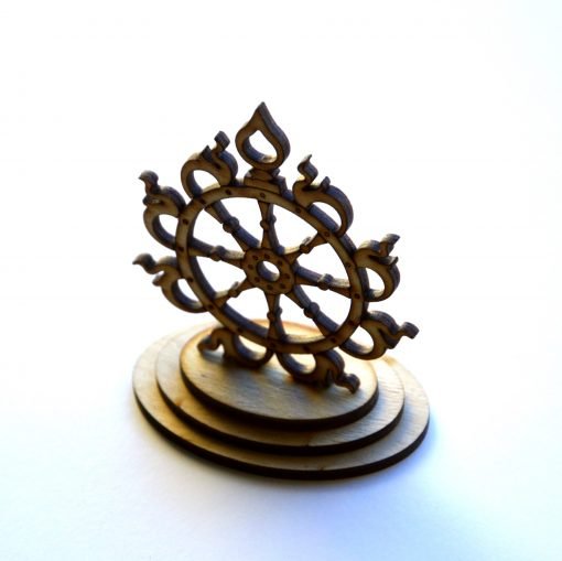 Sudarshana Chakra wooden statue 3