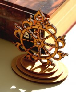 Sudarshana Chakra wooden statue 5