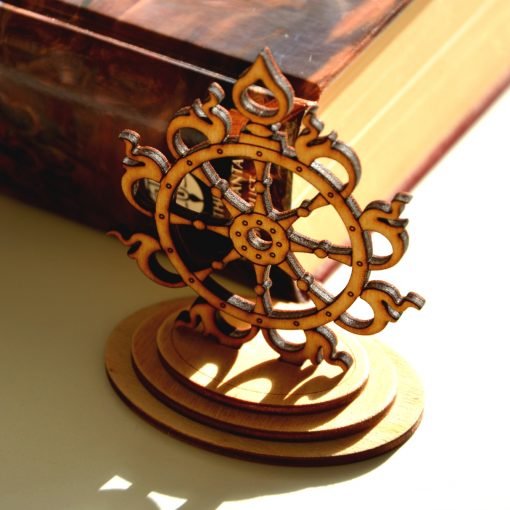 Sudarshana Chakra wooden statue 5