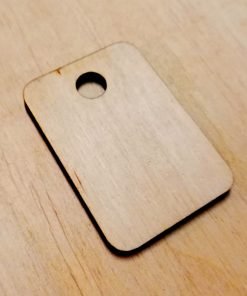 Wooden Number Tag With Custom text and Number - Laser Cut - Dressing Room 4