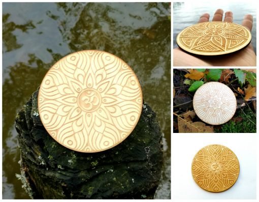 Om AUM wooden coaster laser cut and engraved - Image 6